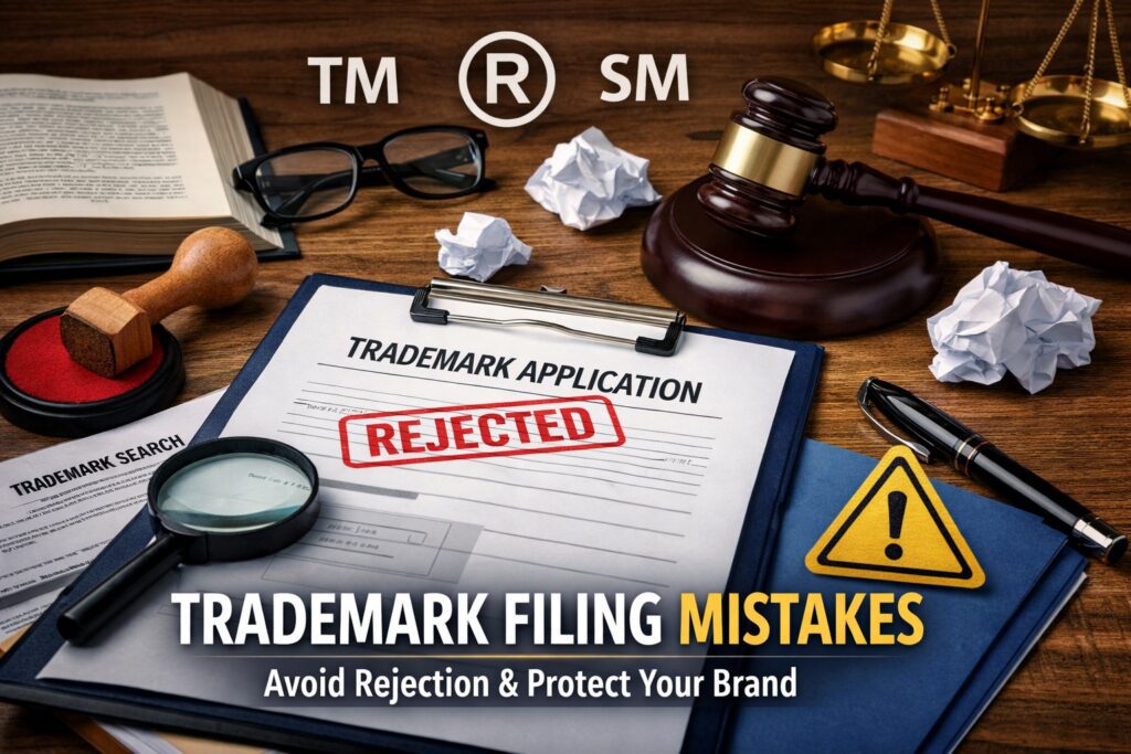 trademark filing mistakes