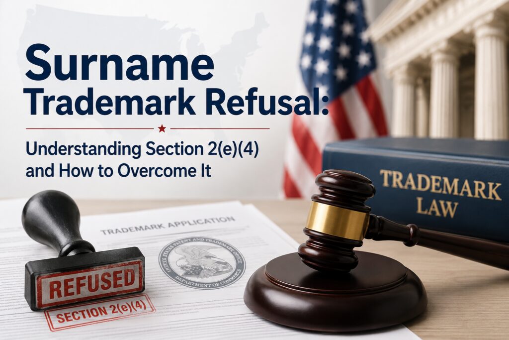 surname trademark refusal